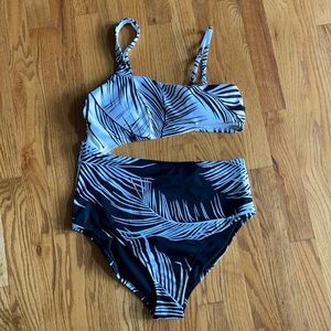 NWT Athleta Retro Palm One-Piece Swimsuit